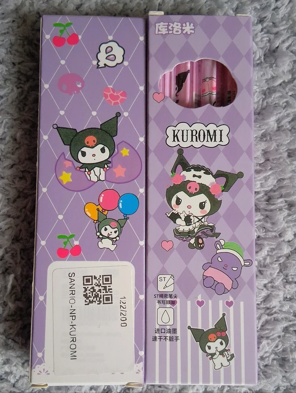 Kuromi Set Of 2 Packs Of Pens